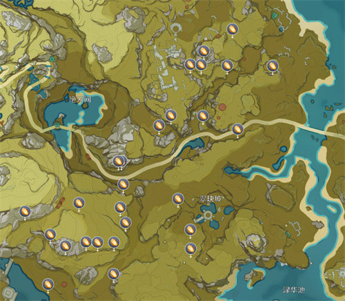 原神石珀采集地点路线地图分享